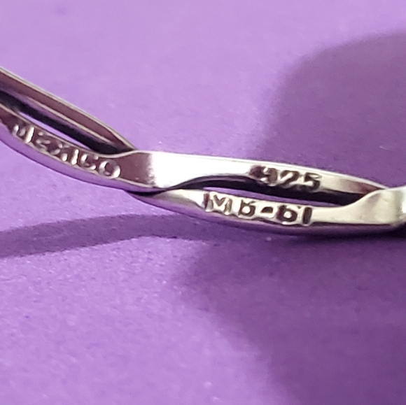 Beautiful Mexico Sterling Silver Cuff Bracelet L - Picture 5 of 5